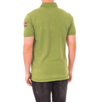 Short-Sleeve Patch Embroidery Polo // Green (M)