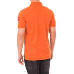 Short-Sleeve Patch Embroidery Polo // Orange (M)