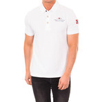 Short-Sleeve Patch Embroidery Polo // White (3XL)