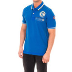 Short-Sleeve Contrast Polo // Cobalt (3XL)