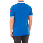 Short-Sleeve Contrast Polo // Cobalt (3XL)