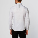 Hannan Long-Sleeve Shirt // White + Black (M)