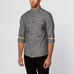 Mosley Chambray Long-Sleeve Shirt // Black (XL)