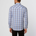 Long-Sleeve Plaid Shirt // Blue (S)