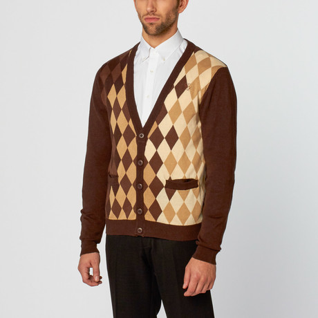 Button-Down Cardigan // Brown (S)