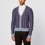 Button-Down Cardigan // Blue (L)