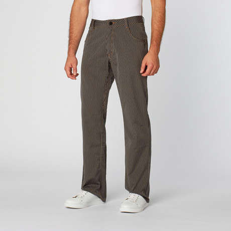 Striped Trouser // Grey + Charcoal (28WX32L)