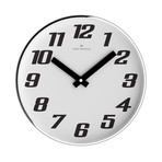 12" Chrome Wall Clock // W300S41W