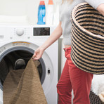 Ruggable // 2-Piece Washable Rug System // Solid Chenille // Tobacco