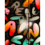 Urban Art Graffiti Girl (90"W x 60"H)