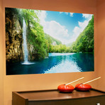 Waterfall in Deep Forest (90"W x 60"H)