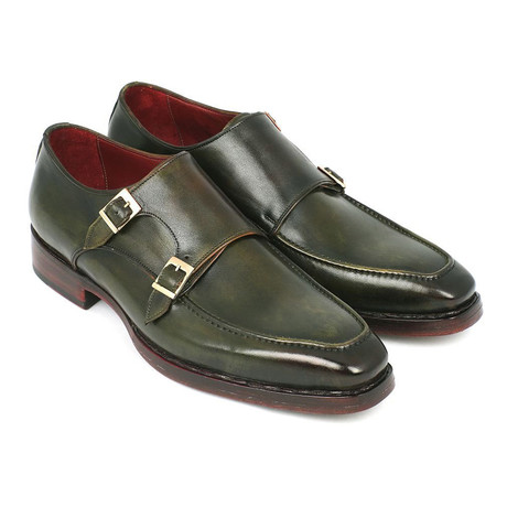 Goodyear Welted Double Monkstrap // Green (Euro: 40)