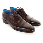 Paul Parkman // Hand-Painted Captoe Oxford // Anthracite Brown (Euro: 46)