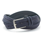 Wayde Top Stitch Belt // Blue (130 cm)