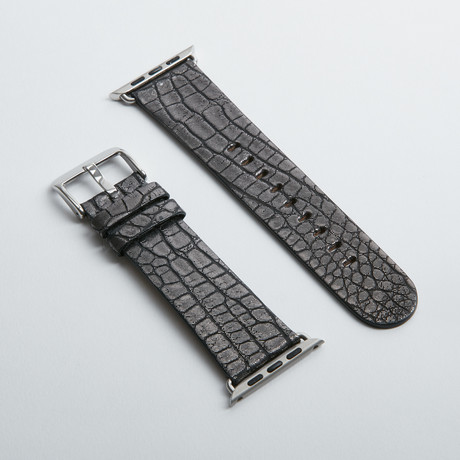 Apple Watchstrap // Genuine Leather // Black Alligator (38mm)