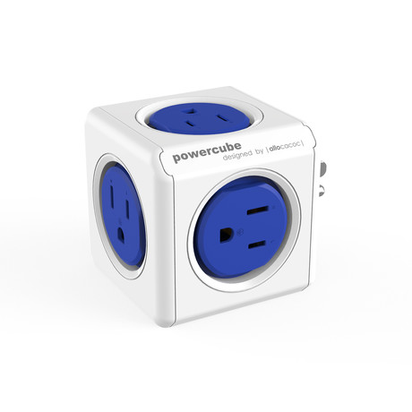PowerCube Original 2.0 // 5 Outlets // Blue