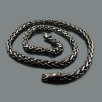Stainless Steel Wheat Link Chain // Polished (Silver)