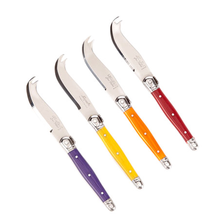 Multi-Color Cheese Knives // 4 Pieces