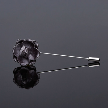 The Brian Lapel Pin // Charcoal