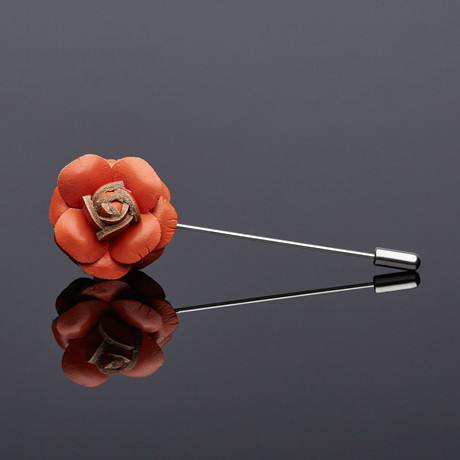 The Naeem Lapel Pin // Orange