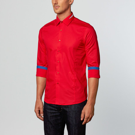 Riga Dress Shirt // Red (S)