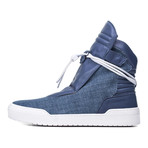YLATI // Giove High-Top Sneaker // Blue (Euro: 44)
