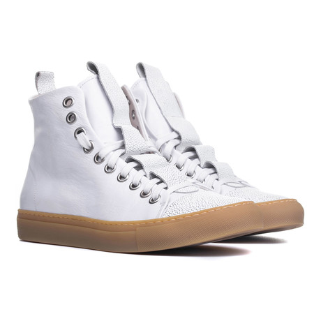 Sorrento High-Top Sneaker // White Stingray (Euro: 40)