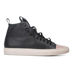 YLATI // Sorrento High-Top Sneaker // Black (Euro: 43)