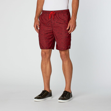 Donovan Performance Board Short // High Rist Red (S)