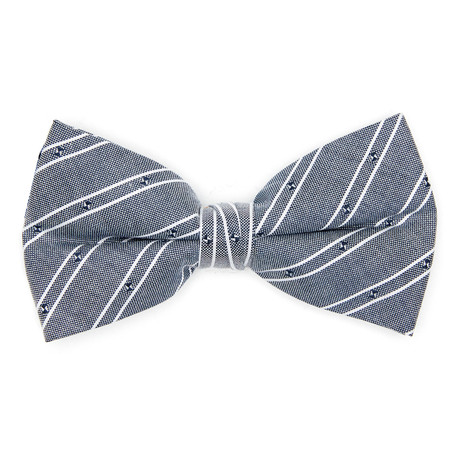 Bow Tie // Dark Grey Stripe