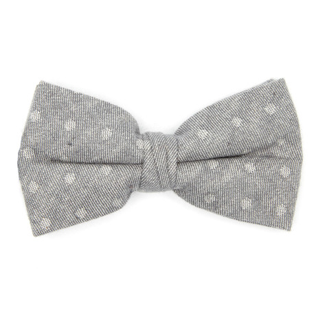 Ombre Bow Tie // Grey Dot