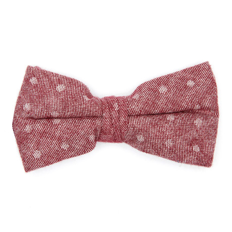 Ombre Bow Tie // Ruby Dot