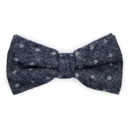 Ombre Bow Tie // Navy Dot