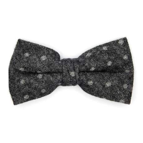 Ombre Bow Tie // Dark Grey Dot