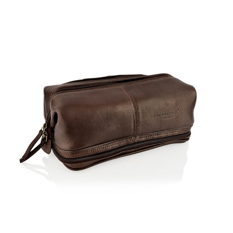 Woodland Leather // Wash Bag // Brown