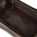 Woodland Leather // Wash Bag // Brown