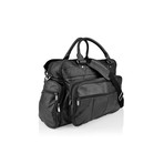 Multi-Pocket Patchwork Holdall // Black