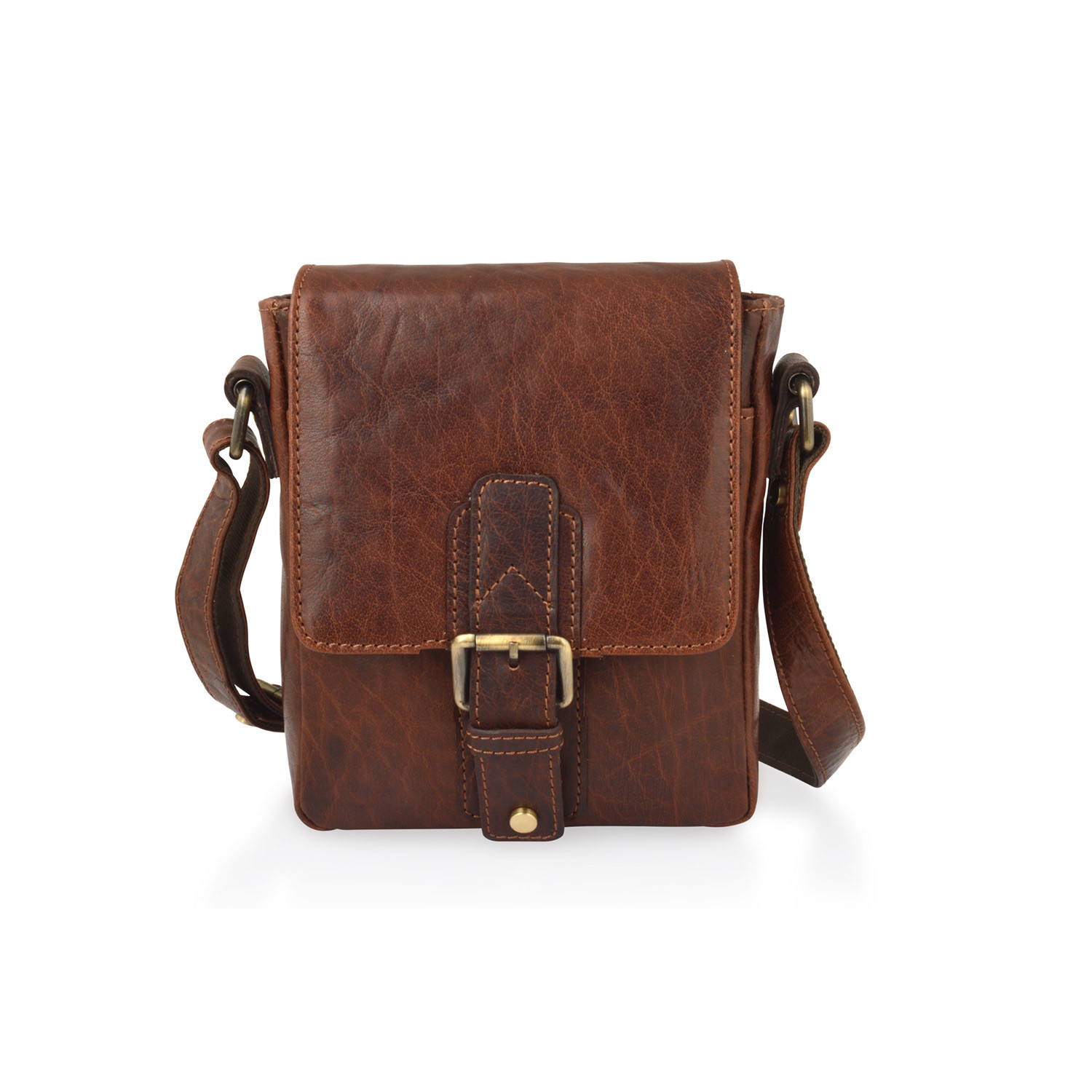 Buckled Cross-Body // Mahogany - Woodland Leather - Touch of Modern