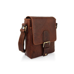 Buckled Cross-Body // Mahogany