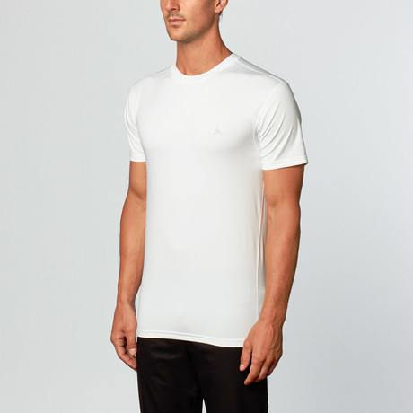 Arctic Cool // Instant Cooling Crewneck Tee // White (Small)