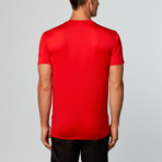 Arctic Cool // Instant Cooling Crewneck Tee // Crimson (Small)