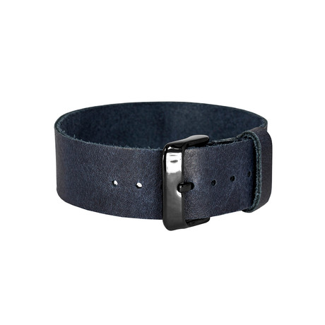Bon Echo Leather Strap // Navy Blue