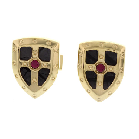 S.T. Dupont White Knight Prestige Cufflinks // Limited Edition