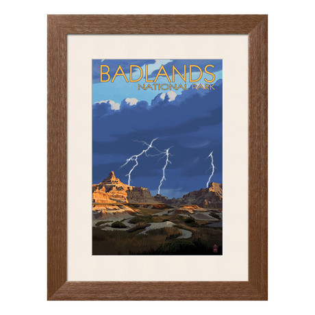 Badlands National Park // Lightning Storm