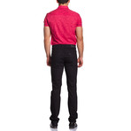 Slim Low Rise Button Fly Pants // Black (30)