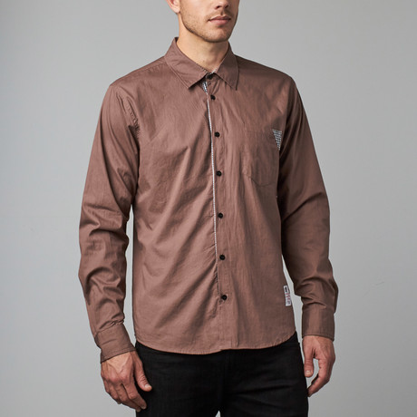 Something Shaggable Button-Up // Light Brown (S)