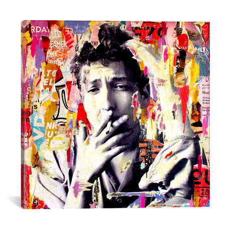 Bob Dylan // Michiel Folkers (18"W x 18"H x 0.75"D)