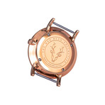 Bon Echo Pangea Premiére Rose Gold Edition Quartz // Navy Leather Strap