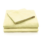 Rayon Bamboo Sheet Set // Citron (Split California King)