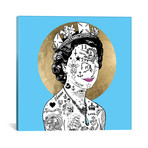 Icon Ink Series // Queen Lizzy I (18"W x 18"H x 0.75"D)